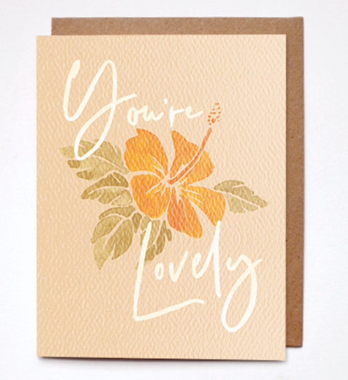 Cards printed with Aloha