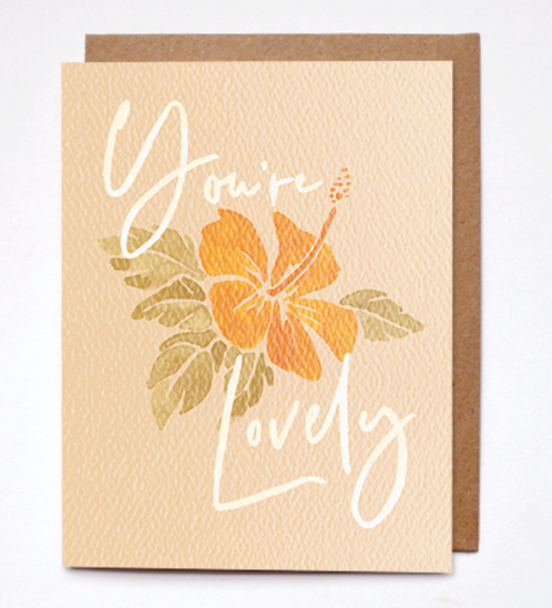 Cards printed with Aloha
