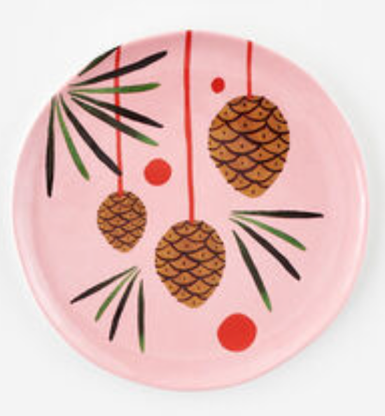 Winter Forest "Handmade" Pinecone Plate
