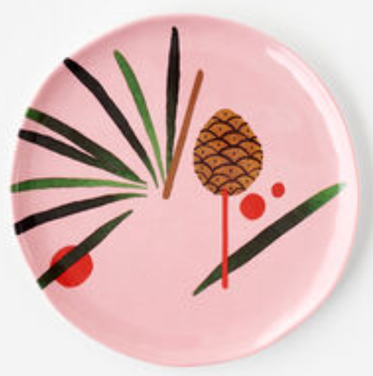 Winter Forest "Handmade" Pinecone Plate