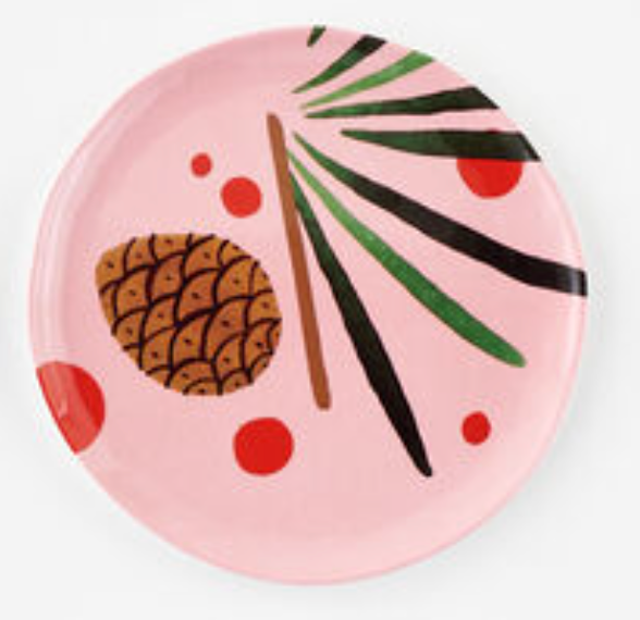 Winter Forest "Handmade" Pinecone Plate