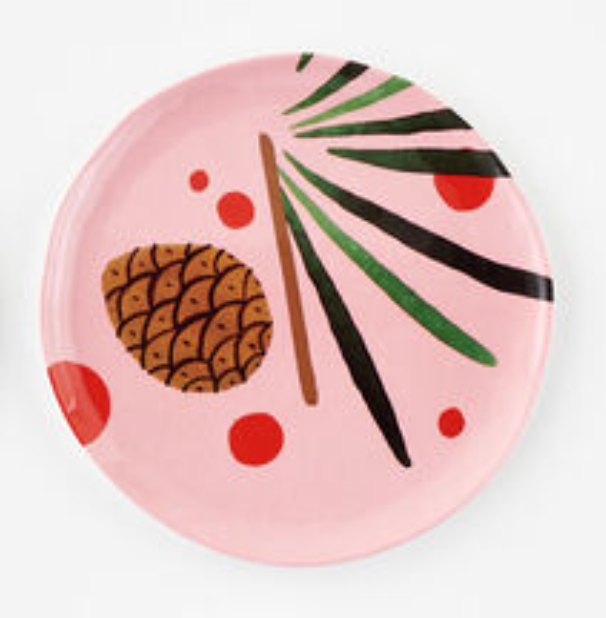 Winter Forest "Handmade" Pinecone Plate