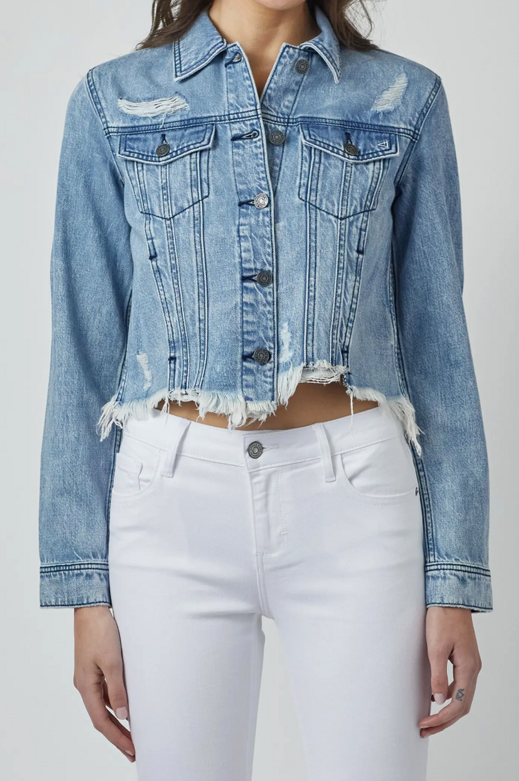 Light Wash Rebel Jean Jacket