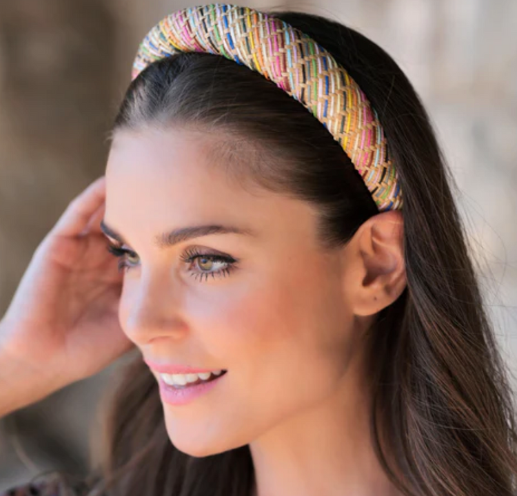 Padded Straw Headband