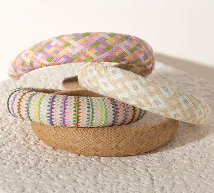 Padded Straw Headband