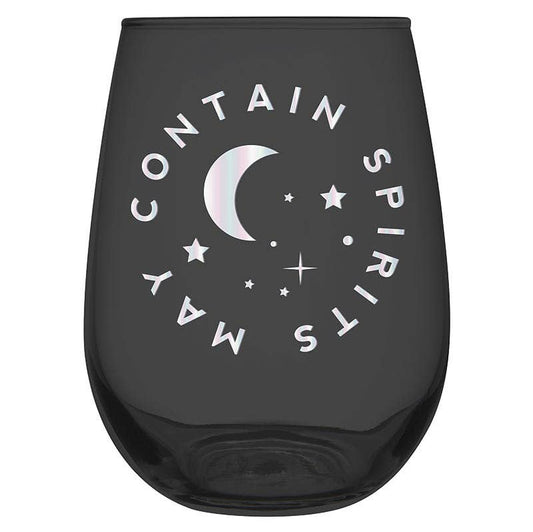 May Contain Spirits Stemless Wine Glass