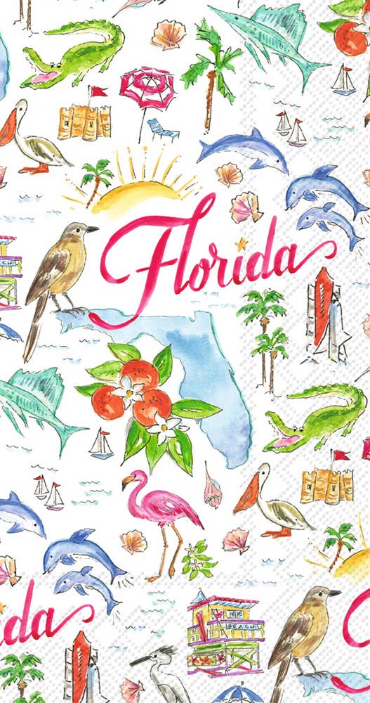 Florida FL State Collection Guest Towels