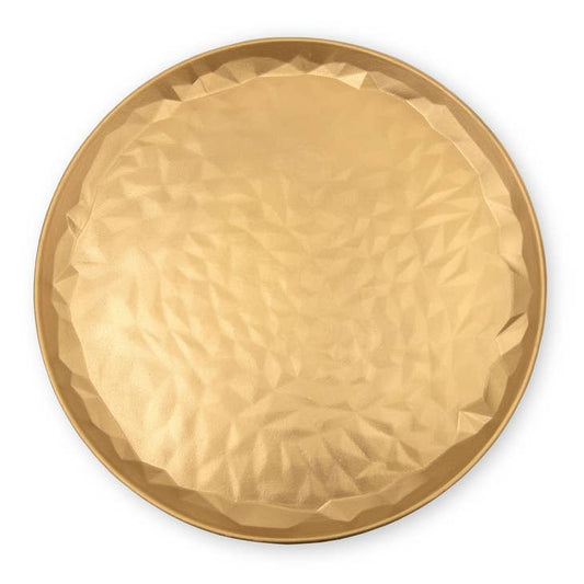 Round Gold Decorative Coffee Table Trays
