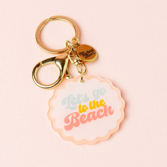 Acrylic Keychain-Let's Go to the Beach