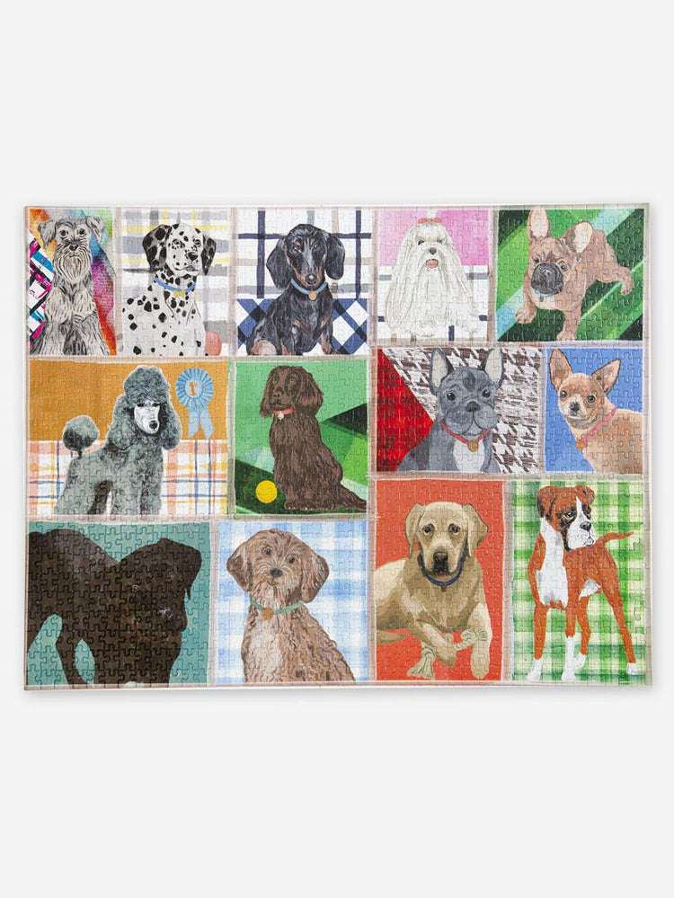 Dogs Puzzle with Poster and Trivia, 1000 pieces