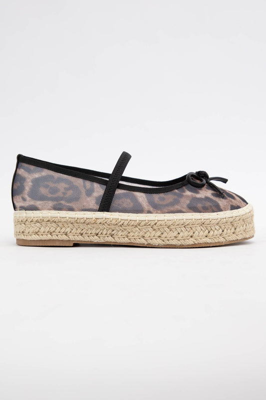 Leo Bijou Mesh Espadrille Platform Slip On