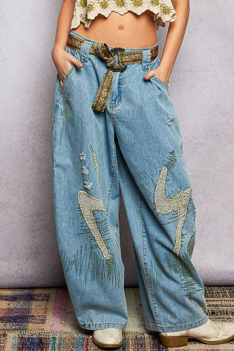 Embroidered Floral Pattern