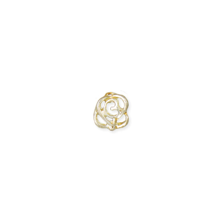 Literary Quotes Gold Rose Post Earrings