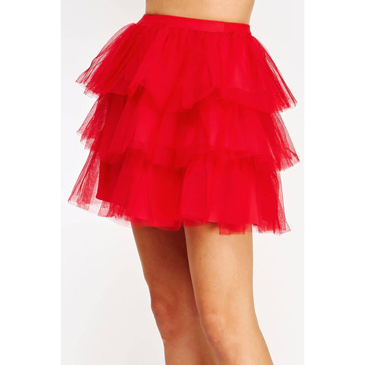 Tulle Frills Mini Skirt
