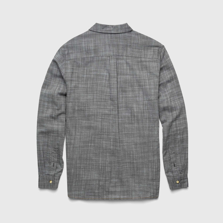 Brian Slub 2 tone Shirt - Black