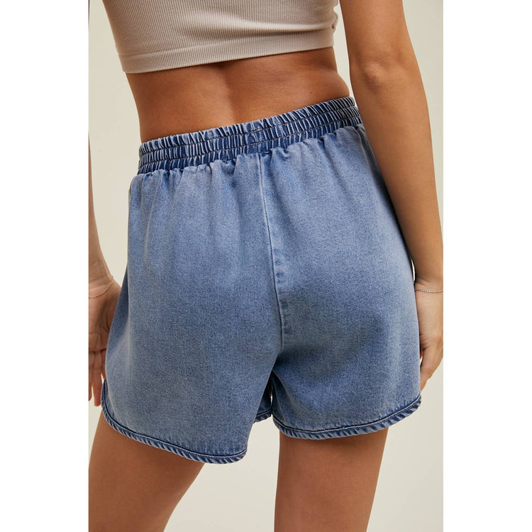 Washed Tencel Shorts