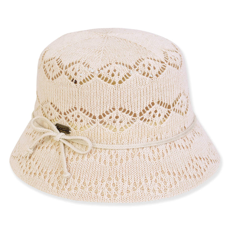 Ecru, Polyester Bucket, Brim 2"