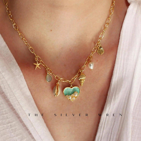 Ocean Multi Charm Necklace
