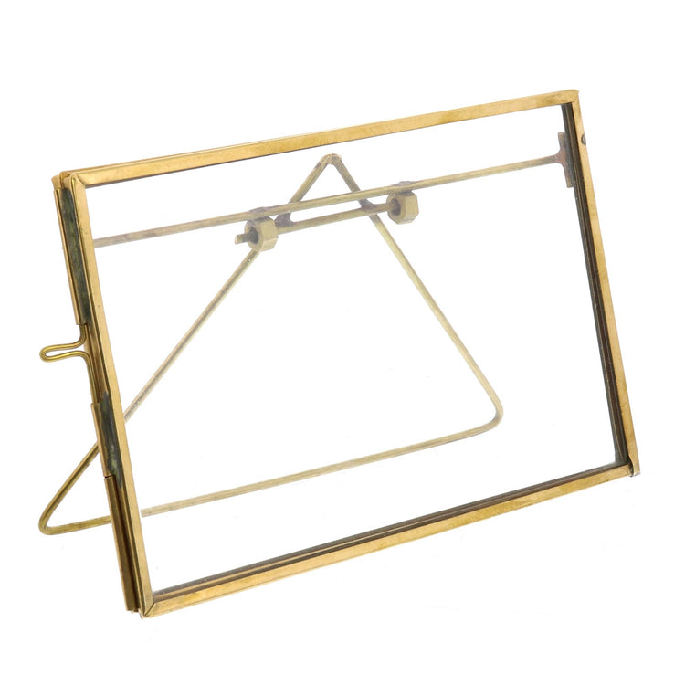 Monroe Easel Frame - Horizontal - Brass