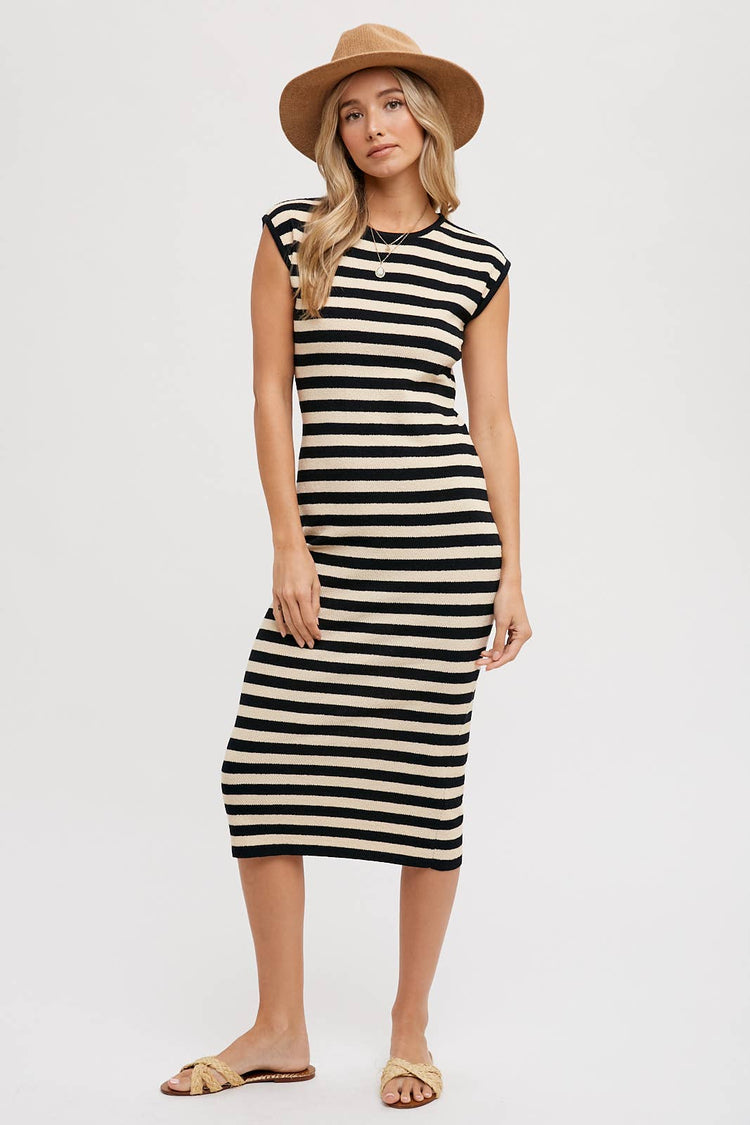 Striped Tank Midi Dress