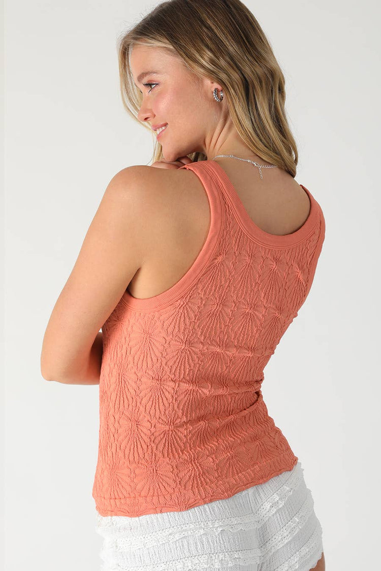 Reversible Lace Textured Tank Top
