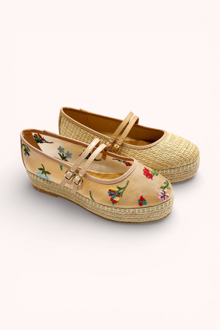 TULUM-05 MARY JAE FLAT WITH LOW ESPADERILL PLATFORM BOTTOM