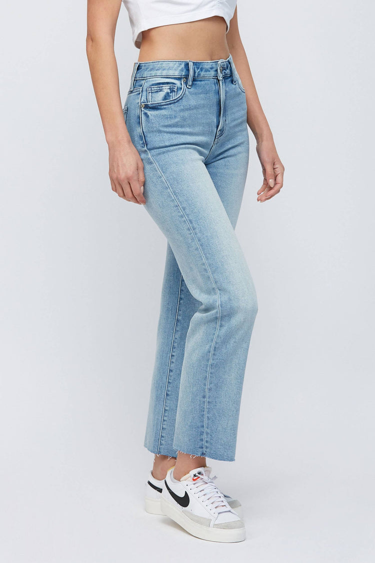 Medium Light Clean Stretch Cropped Straight [TRACEY]