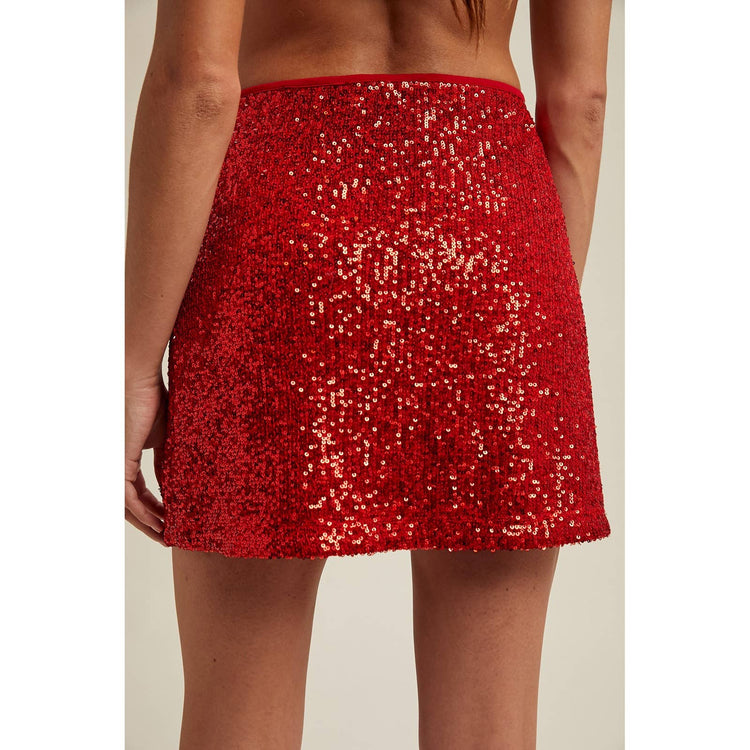 SEQUIN MINI SKIRT