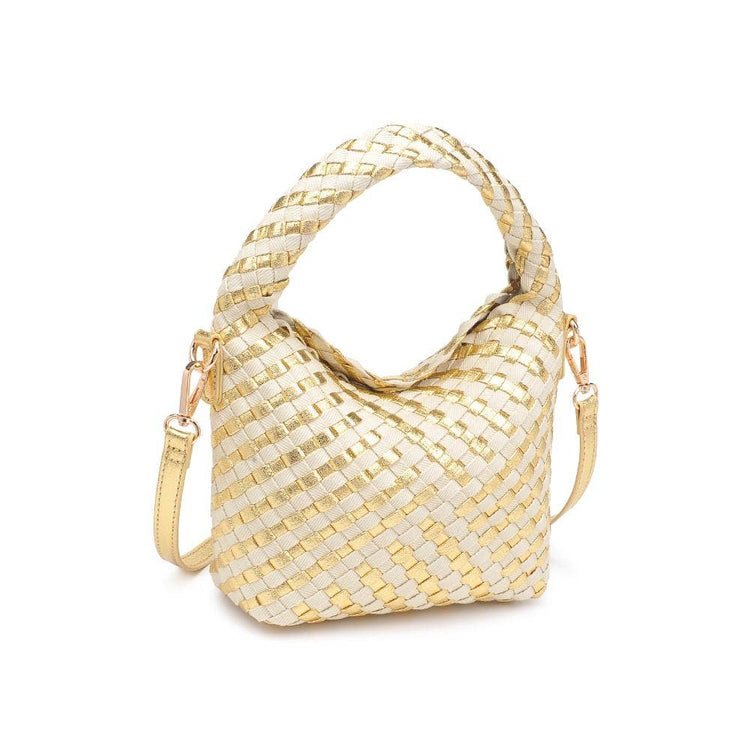 Jessamine Woven Mixed Material Crossbody