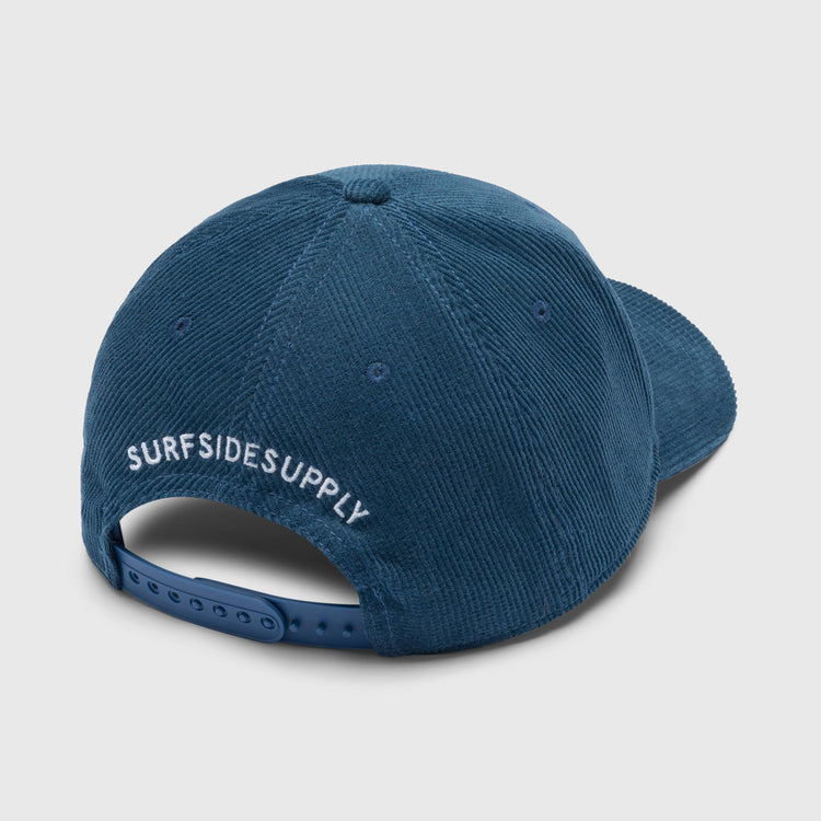 Corduroy classic embroidered patch cap