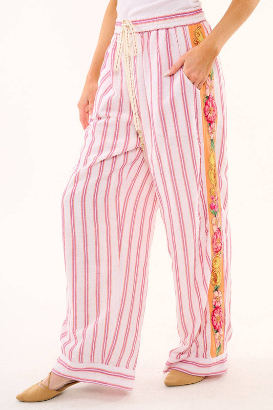 Birth of Venus Pants | Striped Pants | Wide Leg Pants