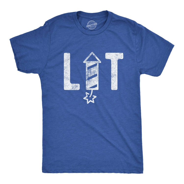 Lit Firework Men's T Shirt