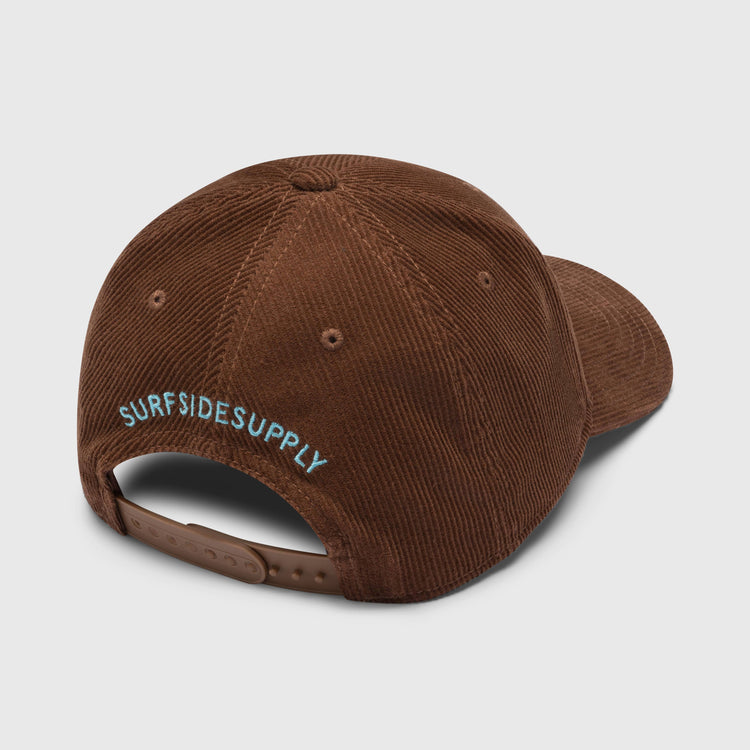 Corduroy classic embroidered patch cap