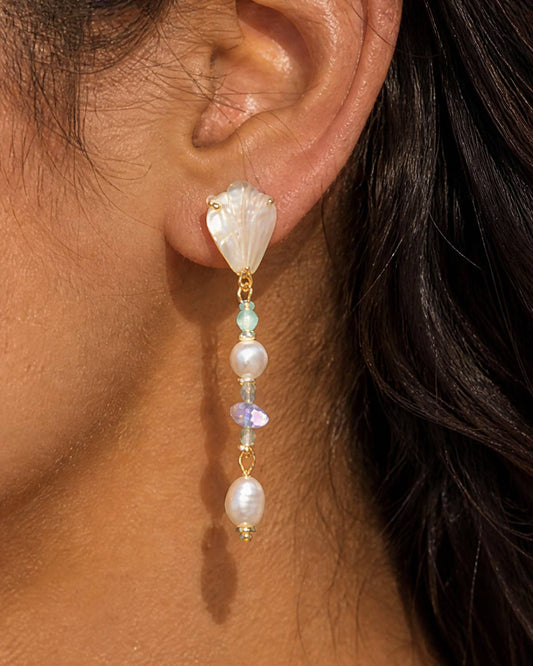 Beach Glass Drop Earrings