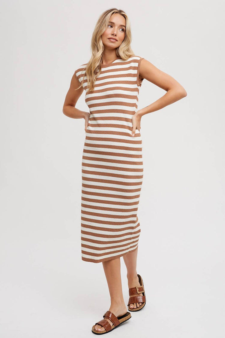 Striped Tank Midi Dress