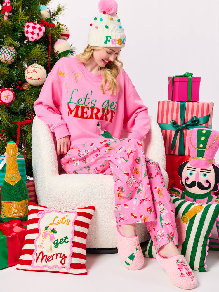 LET'S GET MERRY LOUNGE SWEATSHIRT