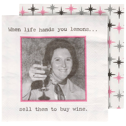 When Life Hands You Lemons Beverage Napkin