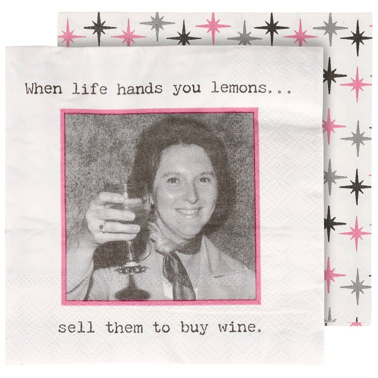 When Life Hands You Lemons Beverage Napkin