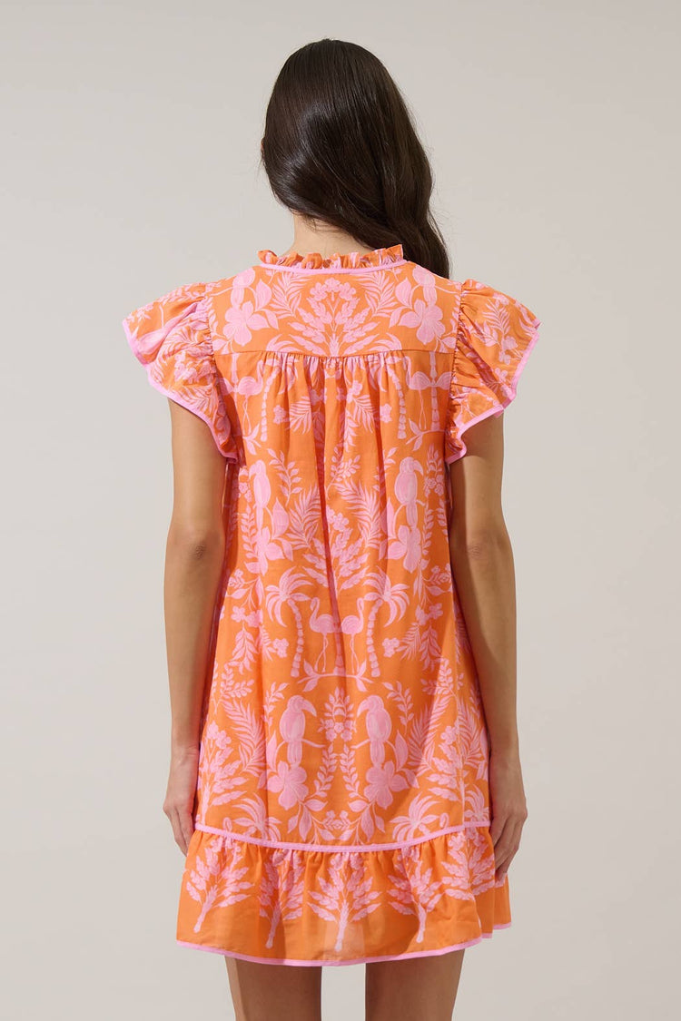 Davina Floral Ebba Shift Mini Dress
