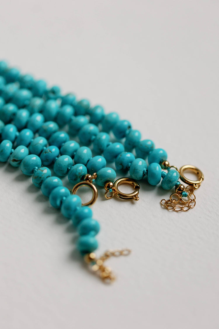 Genuine Turquoise Candy Necklace