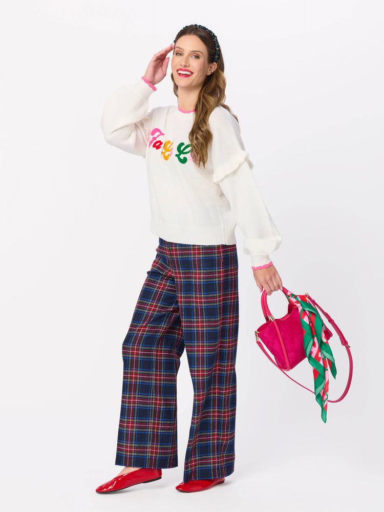 FESTIVE STRING LIGHTS SQUARE SCARF, MULTI