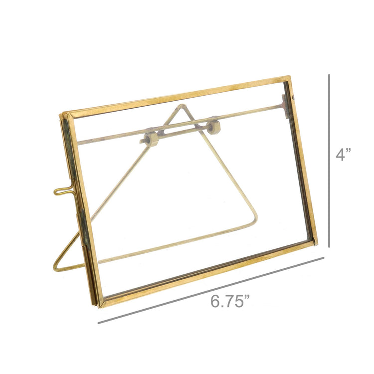 Monroe Easel Frame - Horizontal - Brass