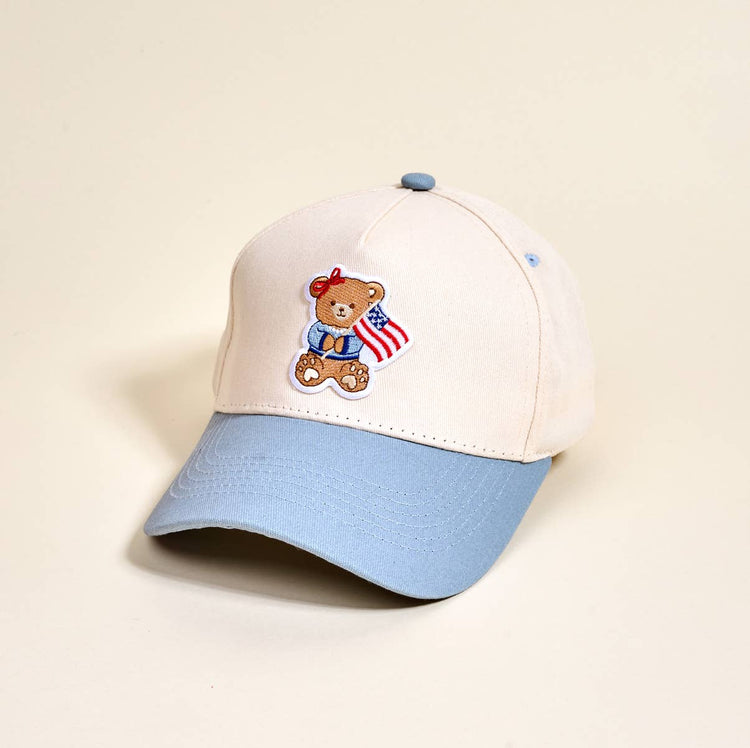 Classic Canvas Hat–Star Spangled Bear