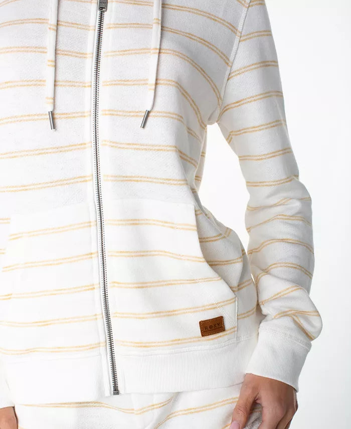 Perfect Wave Stripe Zip-Up - Curry Snow White