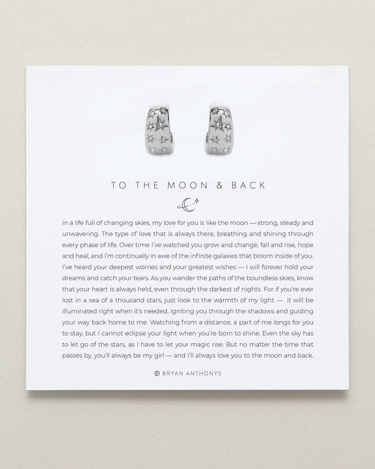 To the Moon and Back Hoop Earrings