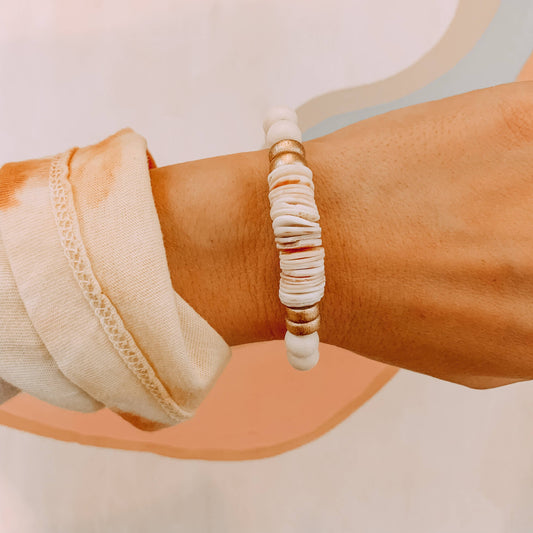 Recycled Bracelet in Seashell