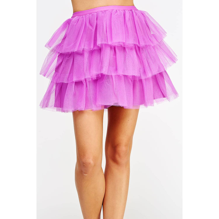 Tulle Frills Mini Skirt