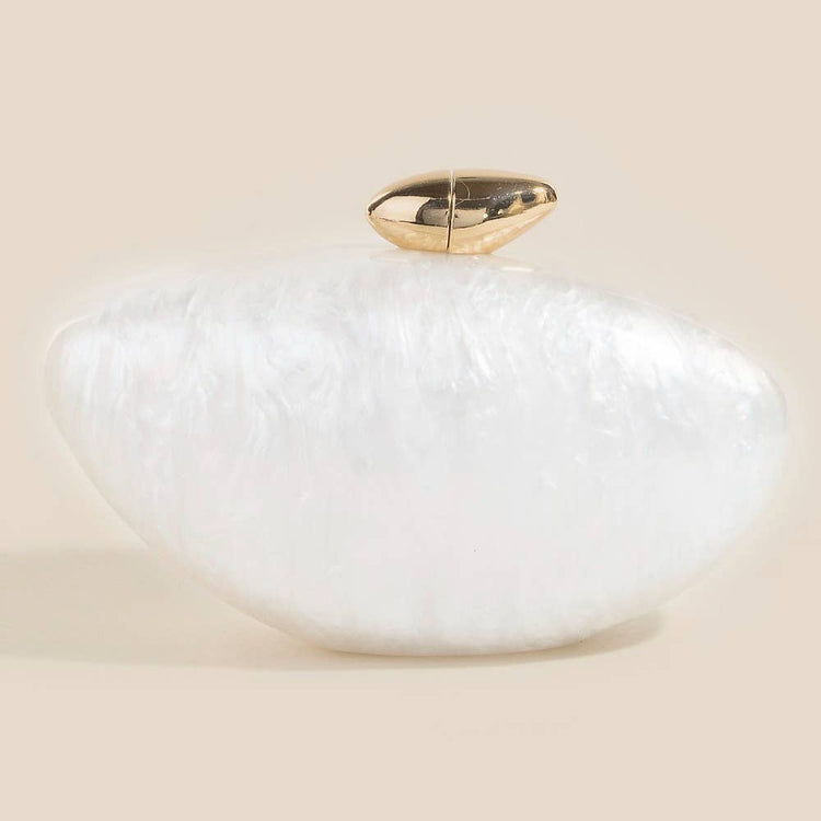 Oval Seashell Clutch Bag