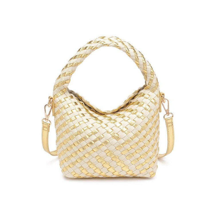 Jessamine Woven Mixed Material Crossbody