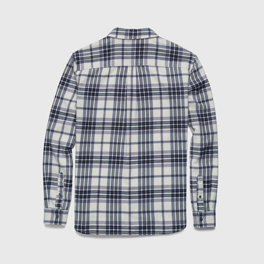Brian Flannel Plaid Shirt - Jet Stream Combo